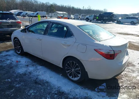 2016 Toyota Corolla S Plus z USA, uszkodzony, nr VIN 2T1BURHE0GC585132